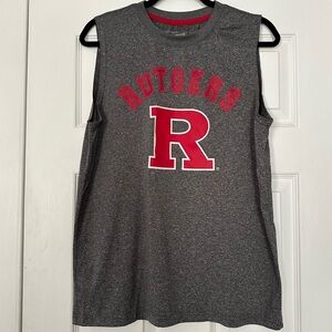 Rutgers Campus Heritage Gray Sleeveless Tee Size M